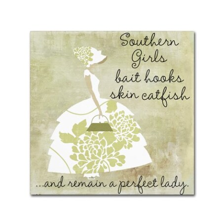 Trademark Fine Art Color Bakery 'Southern Belles Two' Canvas Art, 14x14 ALI4571-C1414GG